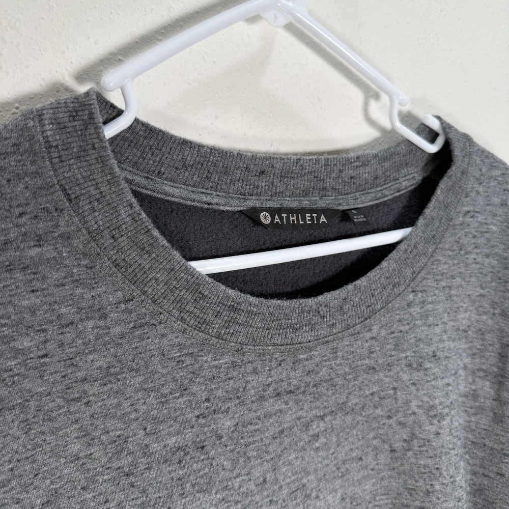 Athleta Coaster Luxe Sweatshirt Womens Sz S Grey Soft Cozy Active Athleisure